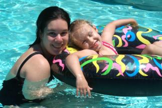 Risa, Natalie & Vicki in Pool 4